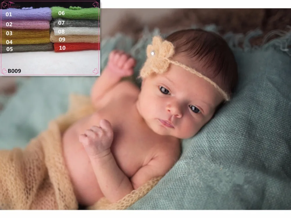 Ребенок сфотографированный мохеровая ткань 40*60 см новорожденный посылка