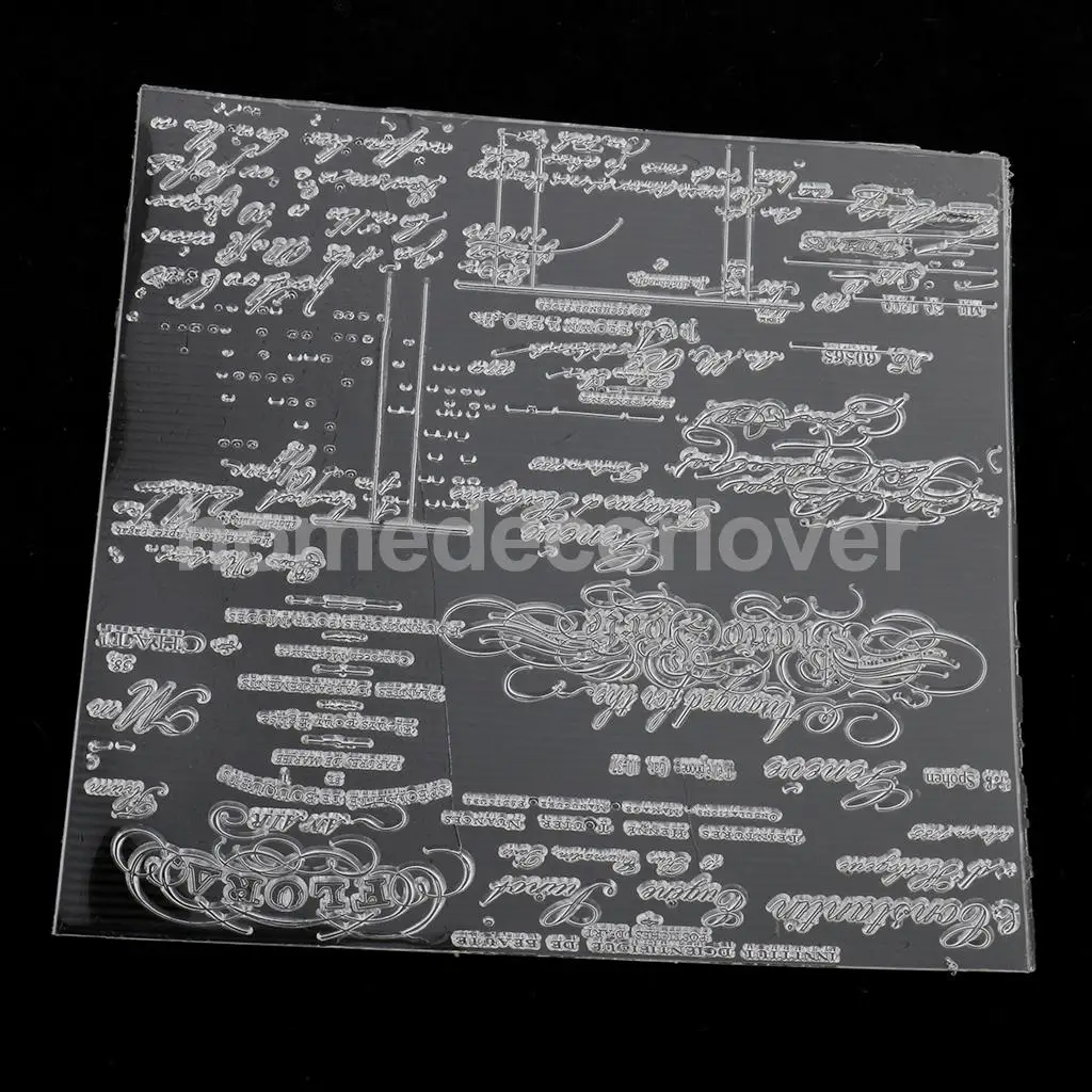 Силиконовый очистить резиновый штамп печать слов DIY альбом скрапбукинга