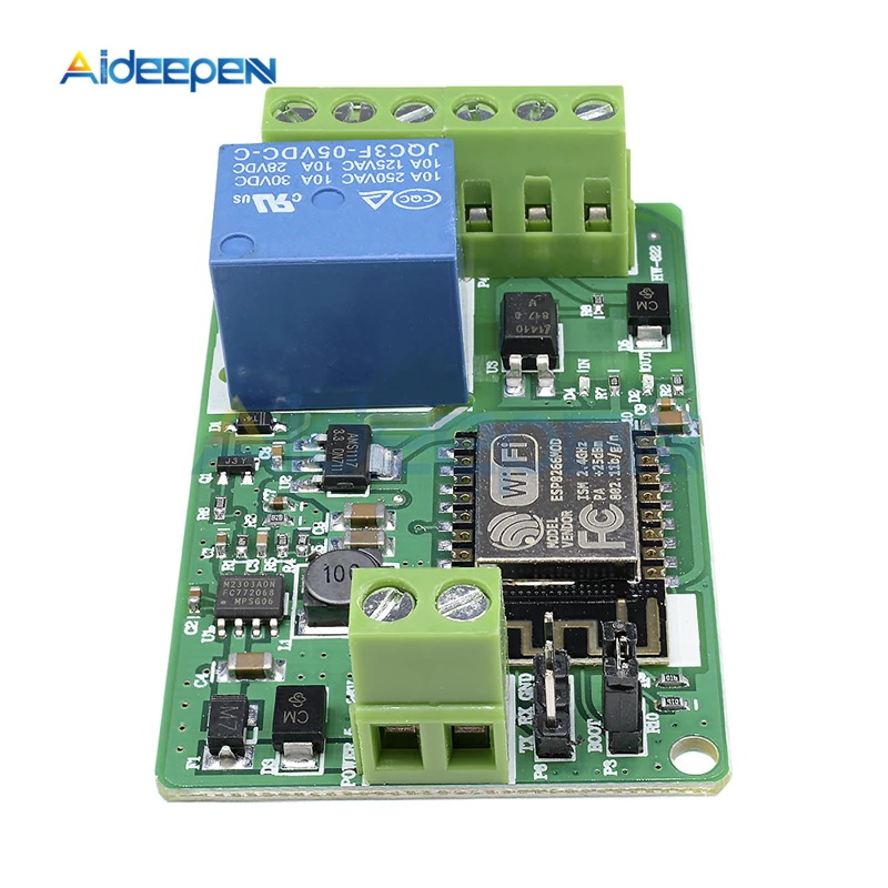 DC 12V ESP8266 ESP-12F беспроводной Wifi модуль 220V 10A релейный модуль ESP12F 802.11b/g/n 2,4 GHz