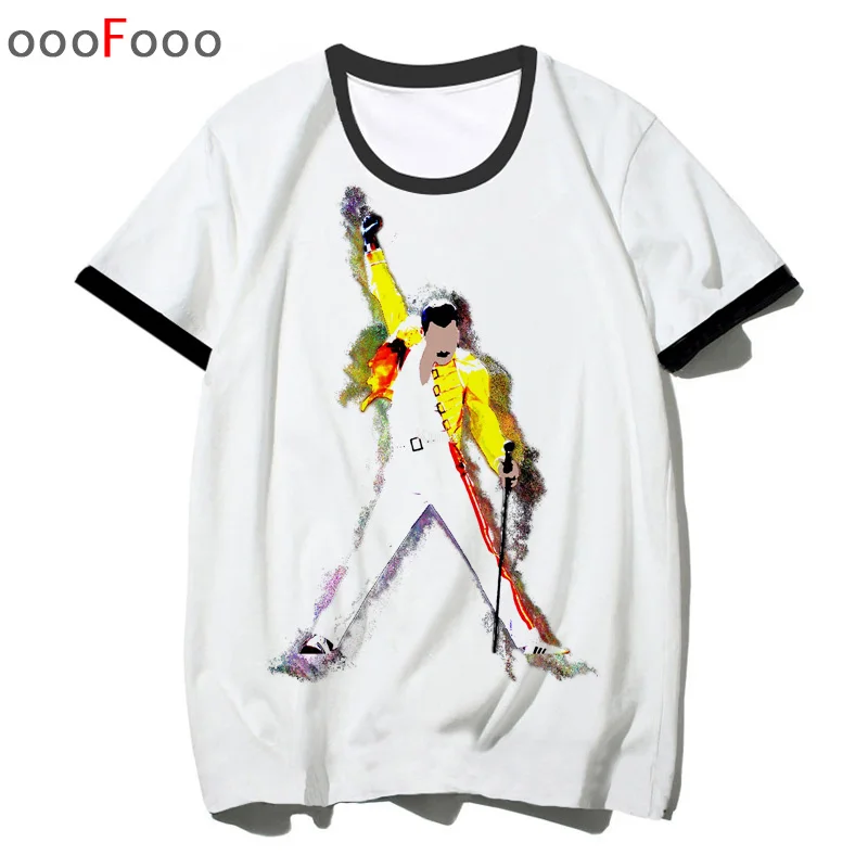 Freddie Mercury футболка The queen Band rock Футболка мужская хип-хоп повседневные футболки Harajuku мужские/wo мужские топы футболки уличная одежда