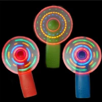 mini fan luminous toy colorful lights practical light windmill small fans child plaything color random novelty