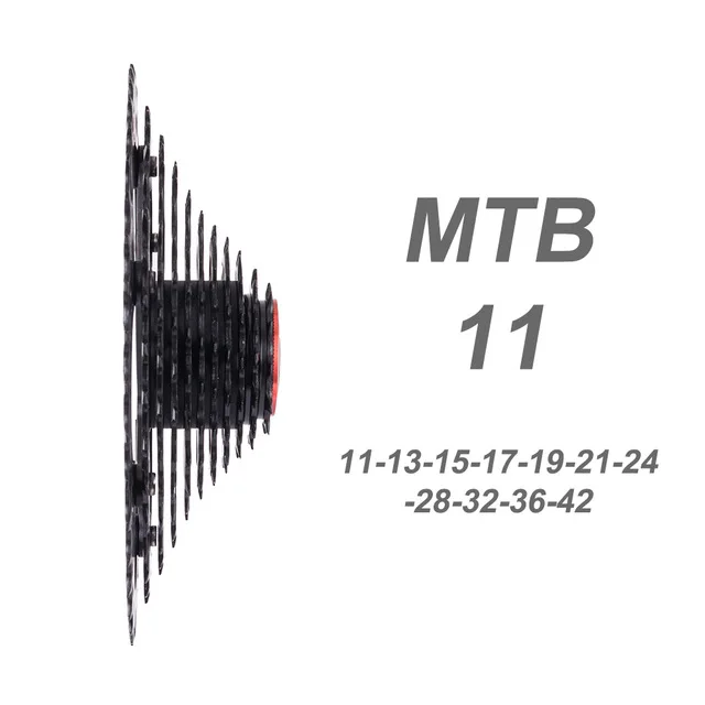 ZTTO Fietsonderdelen порода verhoding MTB кассета 11 скоростей 11-42 t ZWART Compatibel voor Onderdelen M7000 M8000 M9000