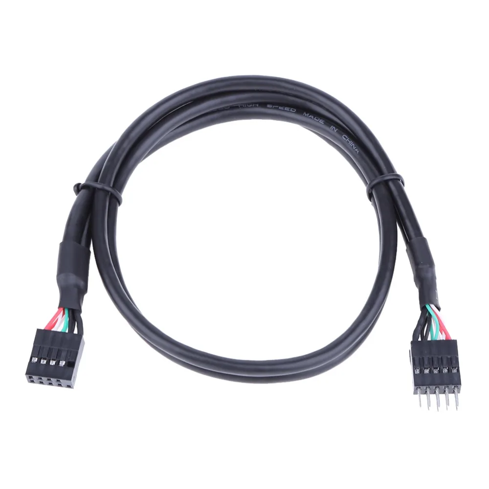 50 см/19 68 ''USB 2 0 9 контактный удлинитель адаптер 9Pin M/F шнур провод|Компьютерные