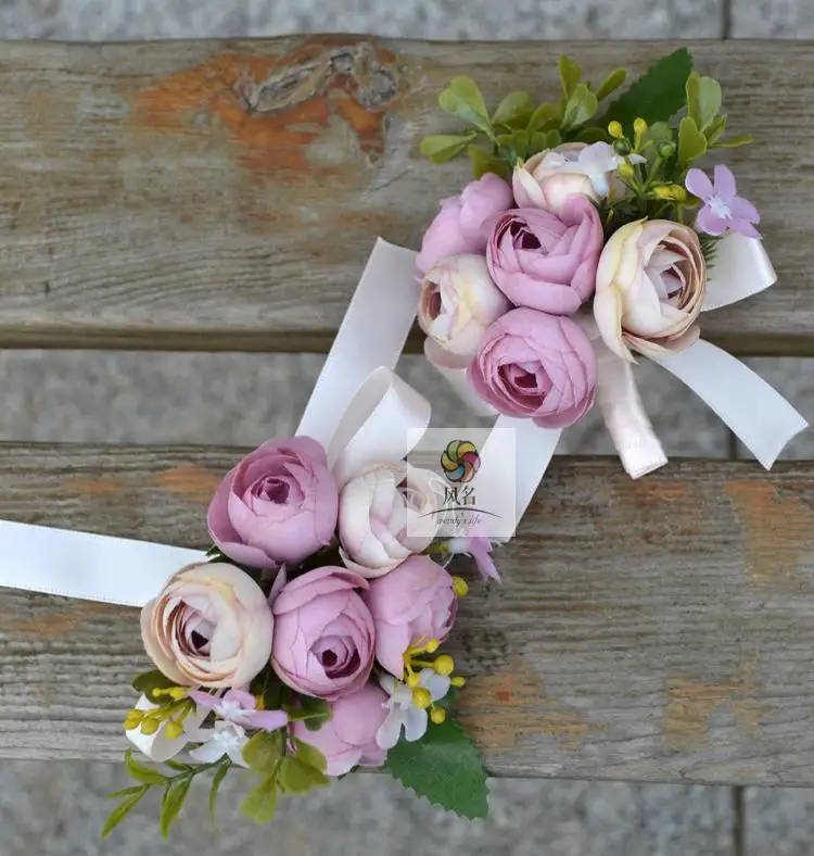 2 шт. бутоньерки-бутоньерки брошь искусственный микс разные цвета корсаж