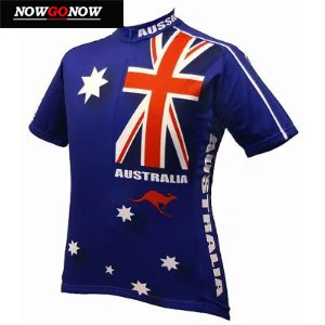 men jersey Велоспорт Джерси Австралия белый и зеленый и золотой и синий велосипед одежда мужская с коротким рукавом Одежда наружная дорога велосипедные рубашки анти-пот быстрый сухой - Цвет: men jersey