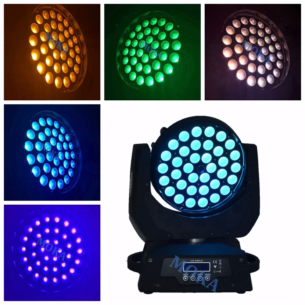 6 шт./лот 36*18 Вт RGBWA UV в 1 LED Moving Head Light 19 DMX каналов 36x18 moving head wash light moving light led lightrgbwa uv | Отзывы и видеообзор