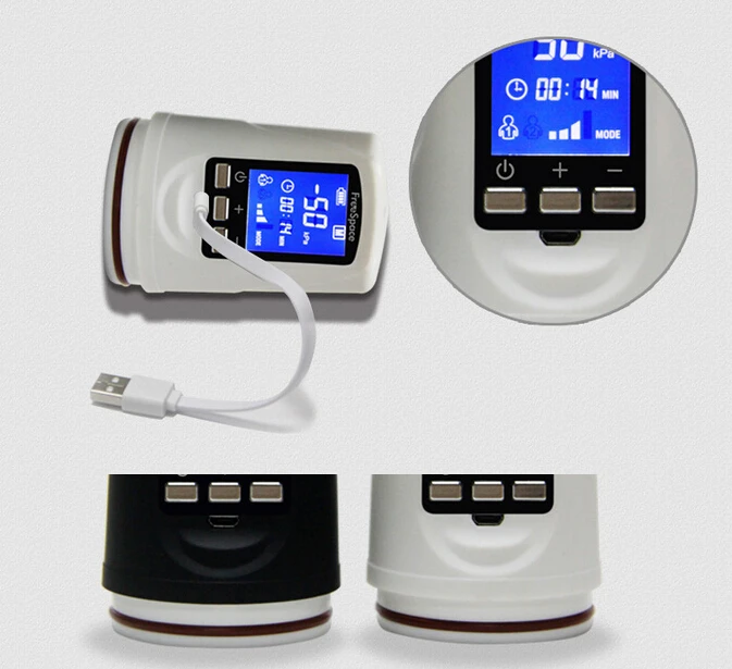 Насос для пениса с USB зарядкой автоматический электронный увеличитель ЖК