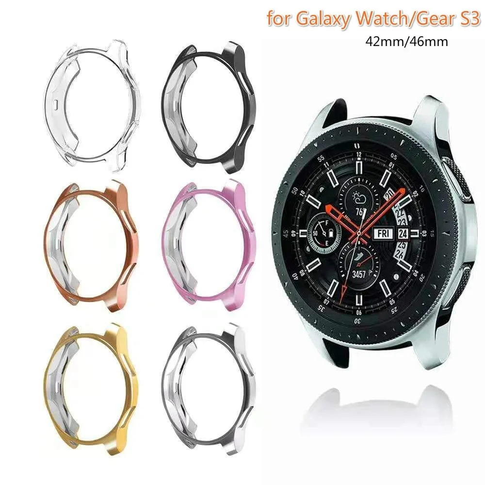 Мягкий ультра-тонкий ТПУ защитный чехол для samsung Galaxy Watch 42 мм 46 мм Защитная крышка оболочка Полная Защитная повязка для gear S3
