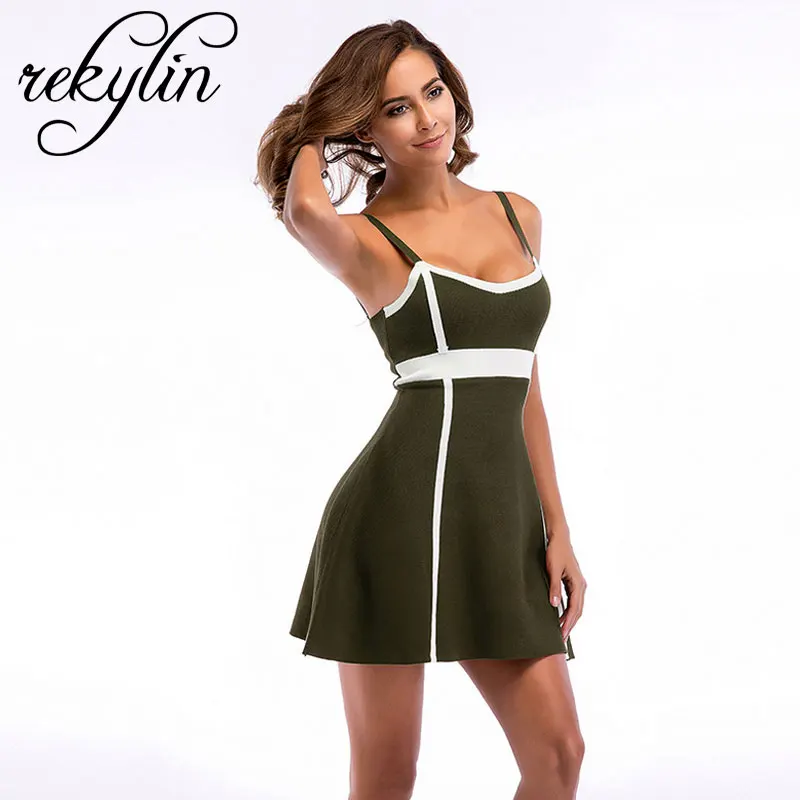 2019 Бандажное платье Новое поступление летнее Красное Облегающее Платье с v