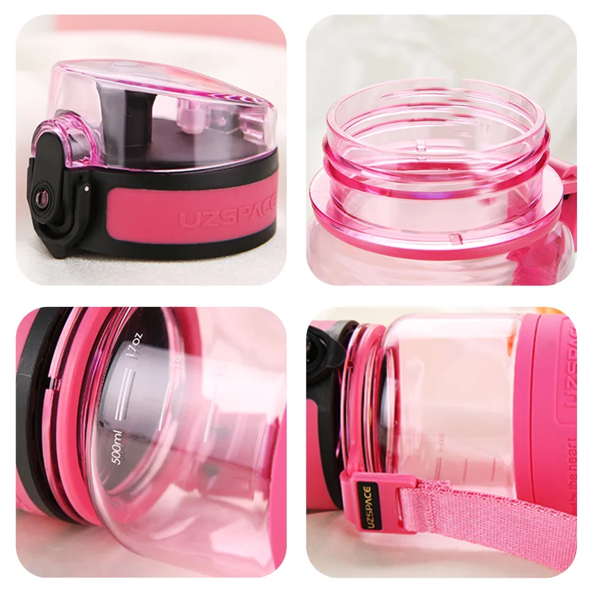 UZSPACE Infuser бутылка для воды флип топ с герметичной крышкой одним кликом открытым