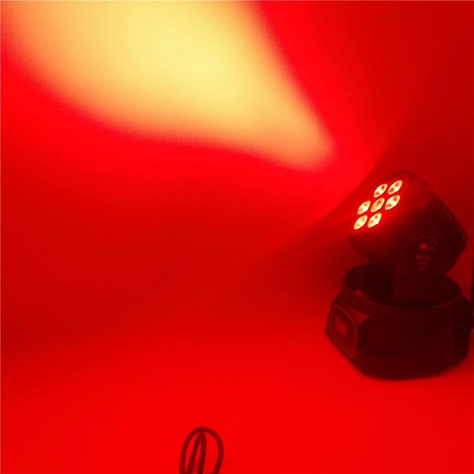 7x12 Вт LED Moving Head Light DMX512 управление RGBW 4в1 диско цвет DJ Вечеринка представление бар