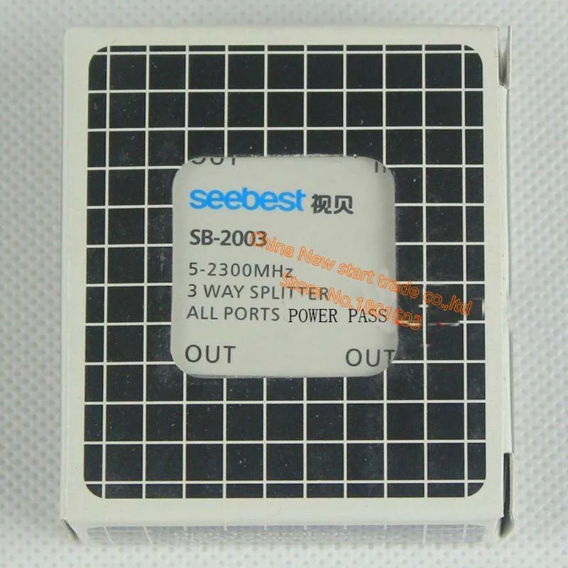 3-полосный спутниковый ТВ Антенный сигнальный сплиттер для SATV/CATV 5-2300MHz