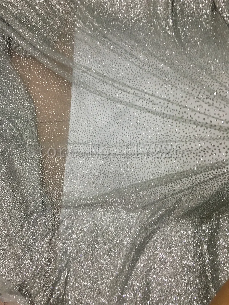 Высококачественная сетчатая кружевная ткань блестящая Тюлевая для свадьбы