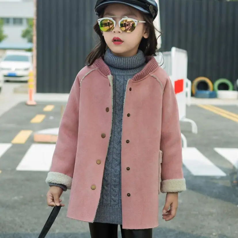 Толстая куртка с длинным рукавом для девочек-подростков модель JW2770 на