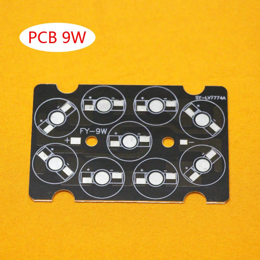 

10pcs/lot, 9W LED PCB , high power LED square aluminum plate base , circuit board , apply to cast light, fill light, floodlights