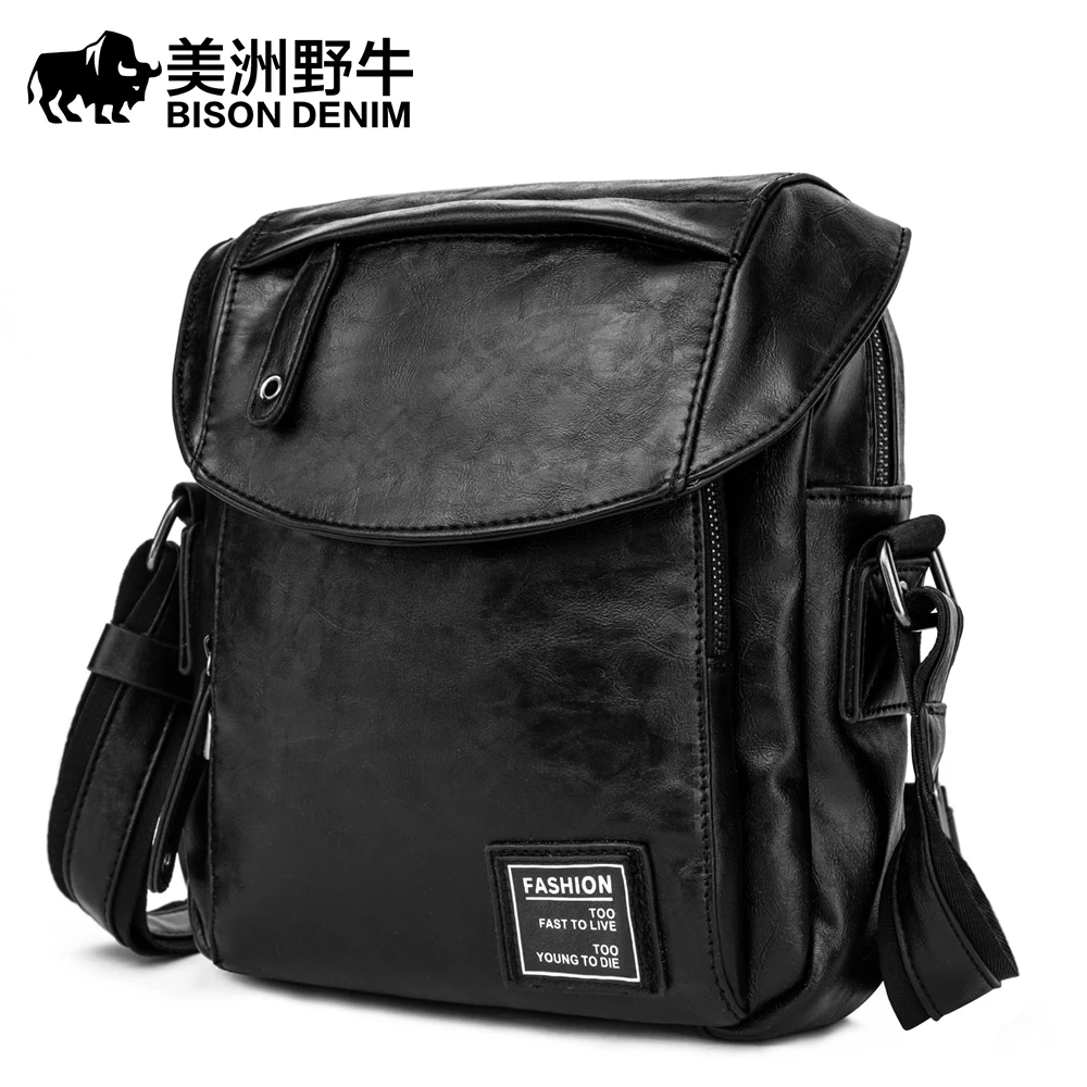 Брендовая сумка BISON DENIM мужские сумки на плечо деловая дорожная через тоут