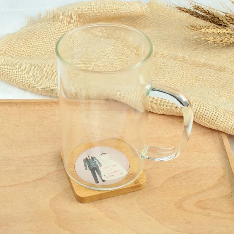 Индивидуальный свадебный подарок фарфоровые бамбуковые подстаканники с