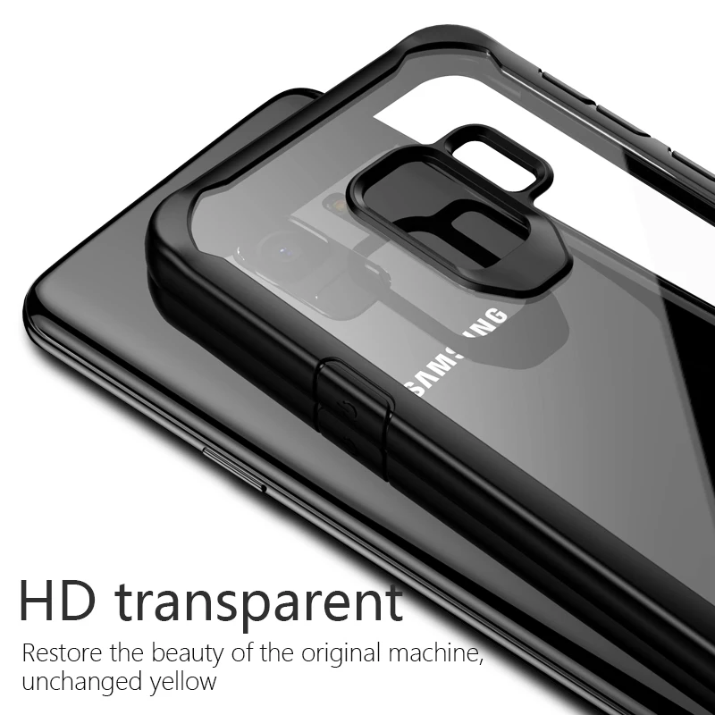 Toraise для Samsung S9 силиконовый чехол ТПУ Рамка акриловая прозрачная задняя крышка