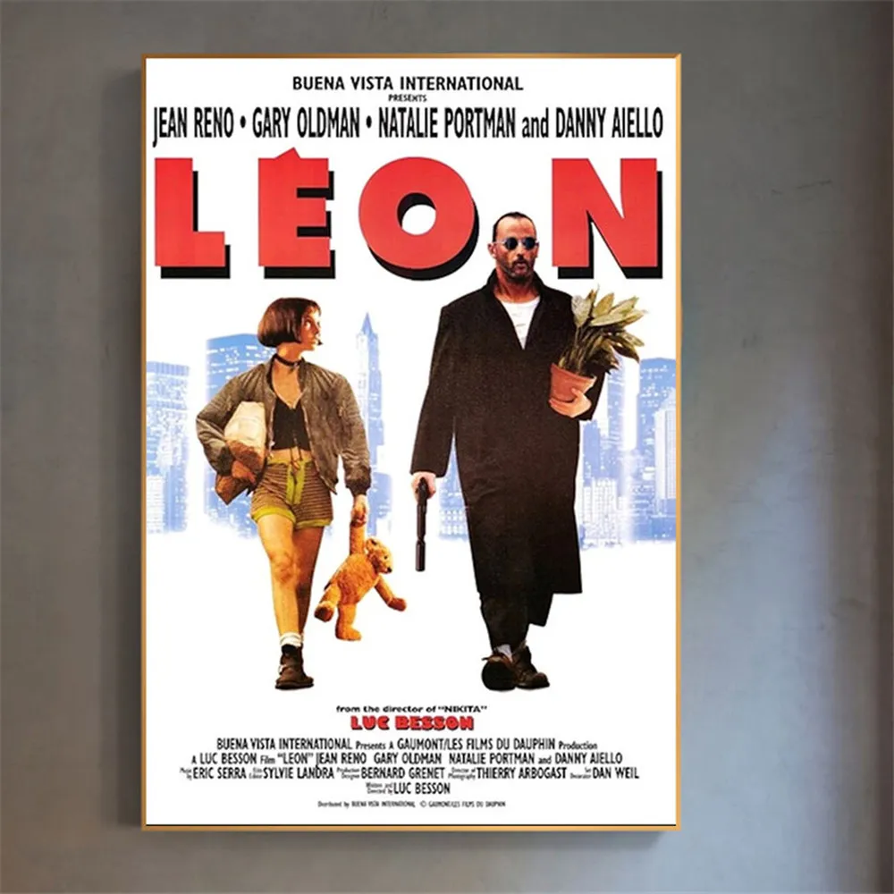 

Movie Poster Leon The Professional Pop Art Canvas Prints Home Wall Decor Teen Bedroom Art Paintings Bar Room Decoration
