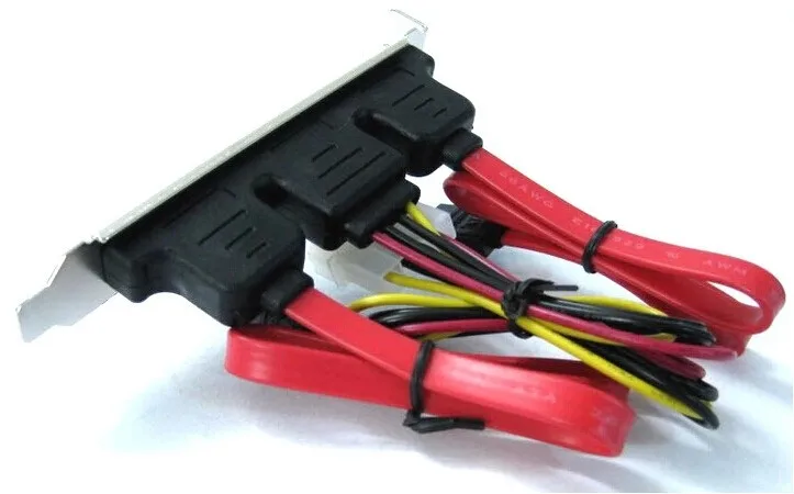 

10pcs PC DIY SATA to eSATA with 4Pin IDE Molex Power Supply Socket Adapter Converter Full-Height Profile For External Hard Drive