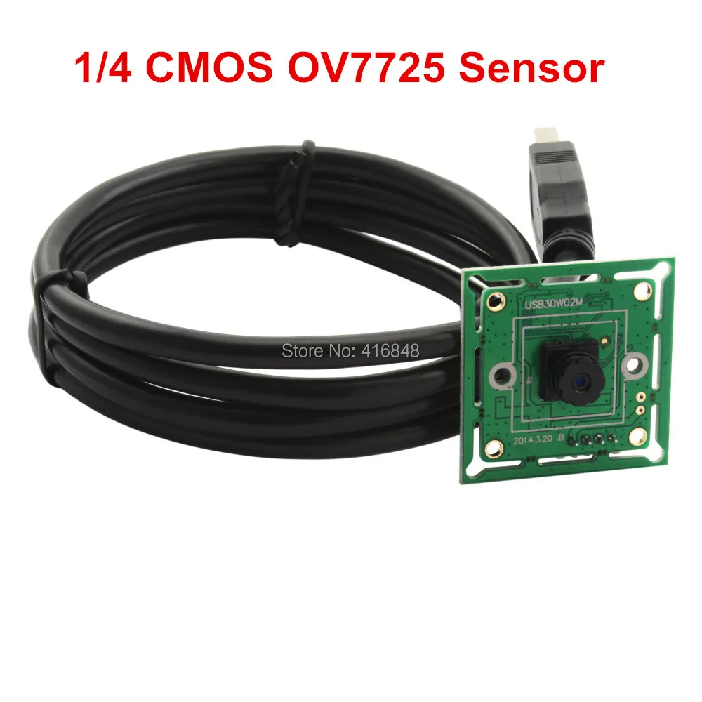 Usb модуль камеры 640X480 MJPEG 60fps M7 45 градусов Объектив 32*32 мм плата 480P VGA видео CMOS OV7725 usb