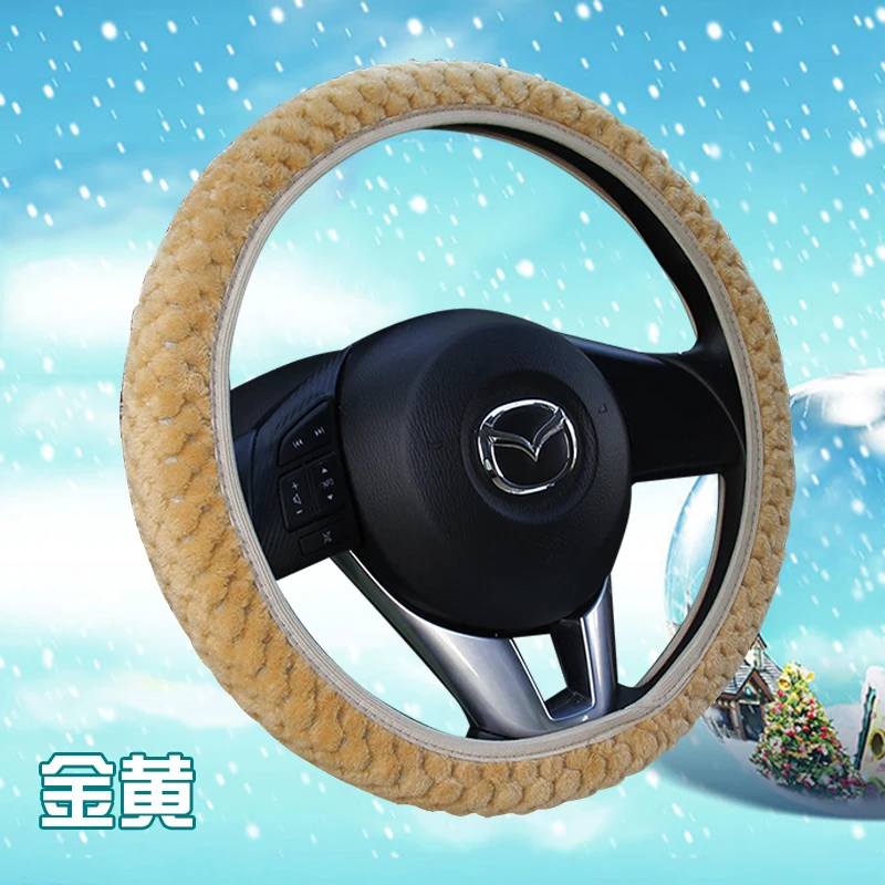 Зимние фланелевые чехлы для руля с леопардовым принтом|wheel cover|cover wheelcar steering wheel cover
