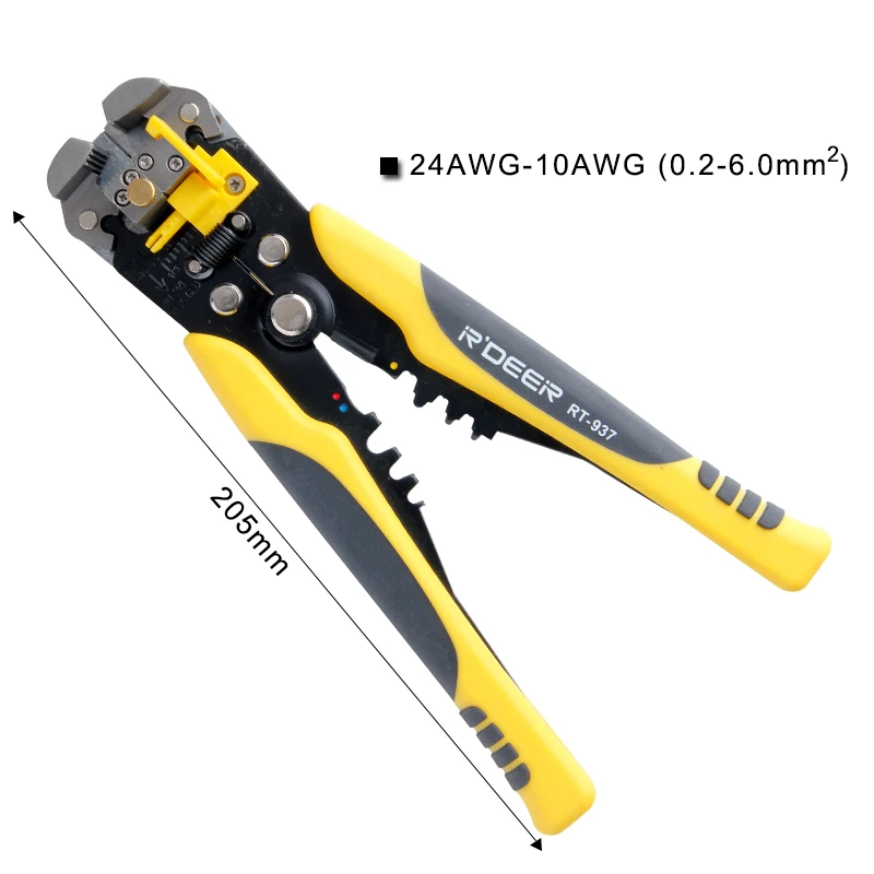 Rdeer automatic 205 мм обжимной Плоскогубцы Провода Stripper Регулируемая кабель Провода катер зачистки Плоскогубцы электрик Ручной инструмент