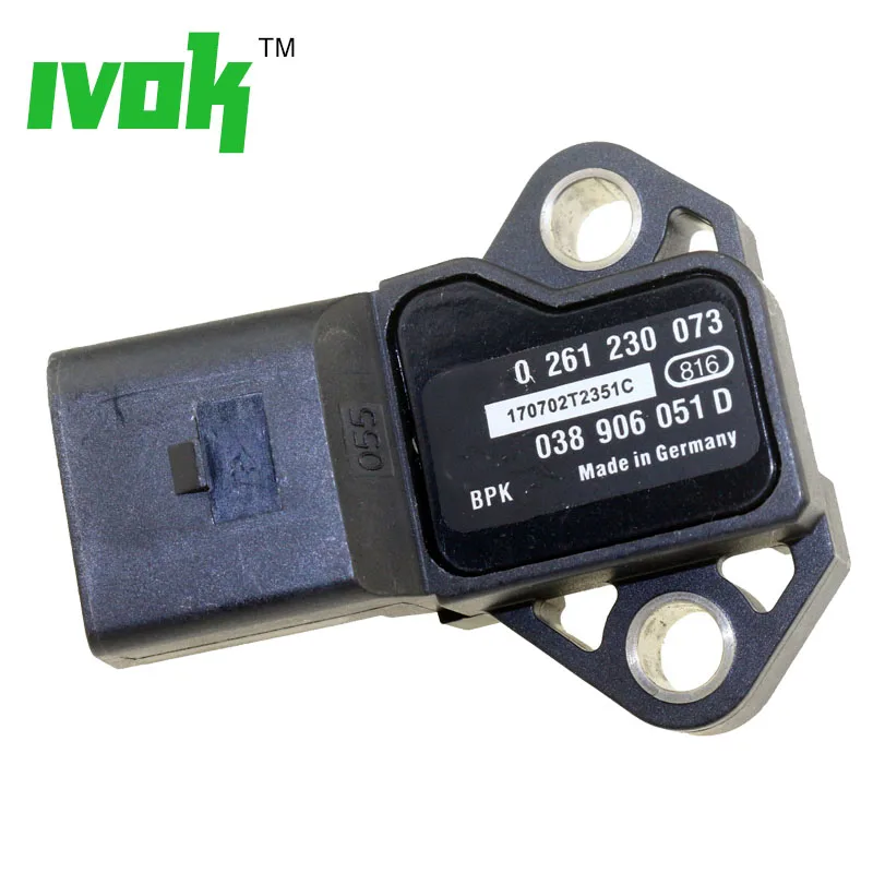 Турбокомпрессор Boost MAP Сенсор для VW Volkswagen Golf V VI Jetta Scirocco Sharan Tiguan 1 4 2 0 FSI GTI TSI TFSI 038 906