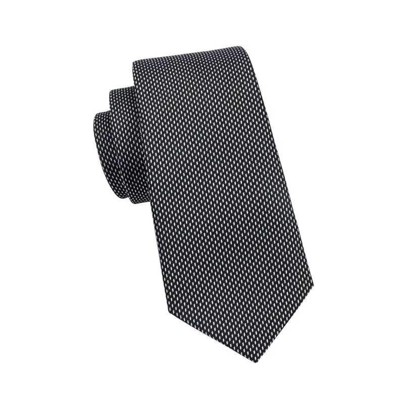 SN-466 черно-белые новые Галстуки Hanky запонки наборы мужские 100% шелковые галстуки