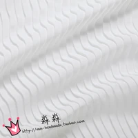 1psc high quality pearl yarn cloth of the white accordion pleated chiffon dress skirt noble crumpled fabricpleated 0 5m