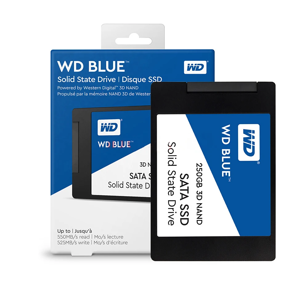 Твердотельный диск Western Digital WD Blue SSD Внутренний твердотельный 250 ГБ SATA 6 Гбит/с 2 5