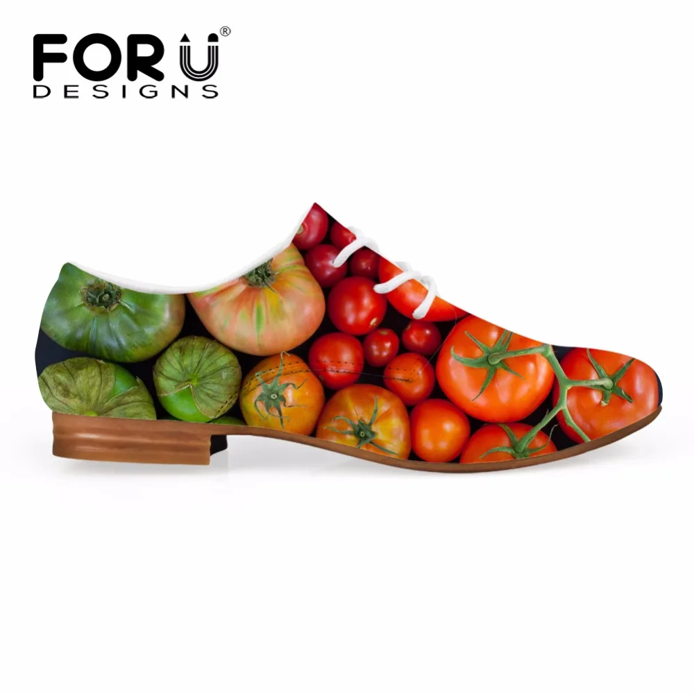 Женские туфли оксфорды с 3D принтом фруктов на весну|oxford dress shoe|dress shoesoxford shoes for women |