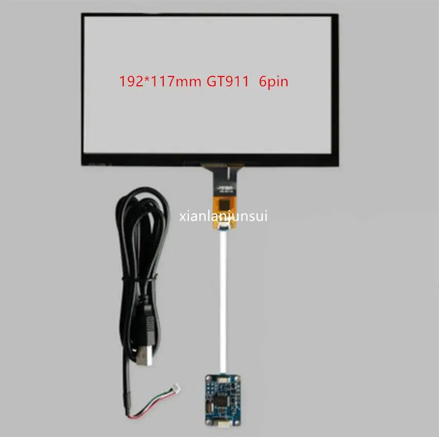 Фото CARPC win7 win8 10 для 8-дюймового USB-интерфейса емкостный сенсорный экран Android мультисенсорный совместимый HSD080IDW1 HSD080IFW1 №1