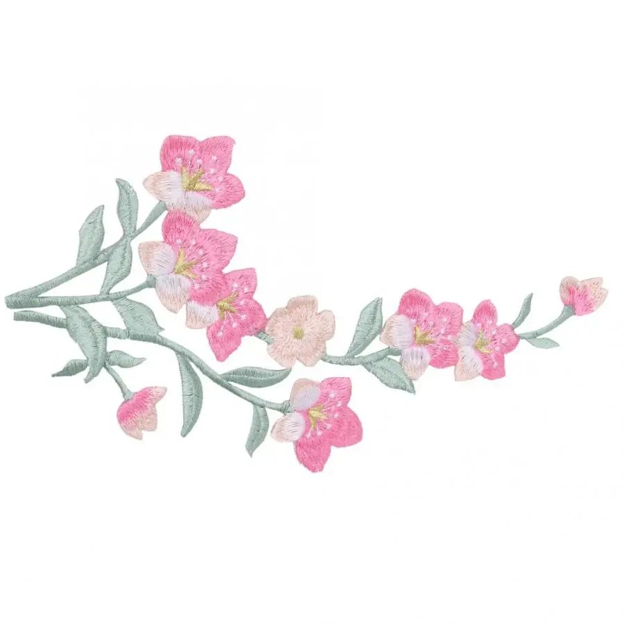 Даффодил тканевая наклейка вышитый патч DIY Декор аппликация для рукоделия