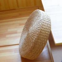 handmade weave round straw floor cushions futon meditation cushion seat mat floor yoga
