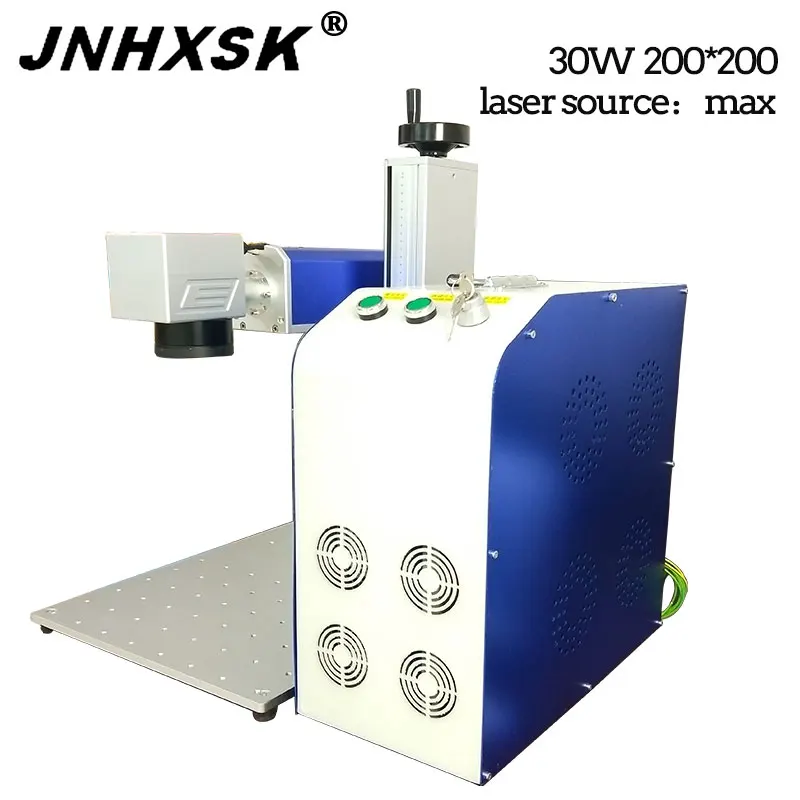 JNHXSK 200*200 мм металлическая маркировочная машина Китай 30 Вт/20 Вт сплит Galvo Tech