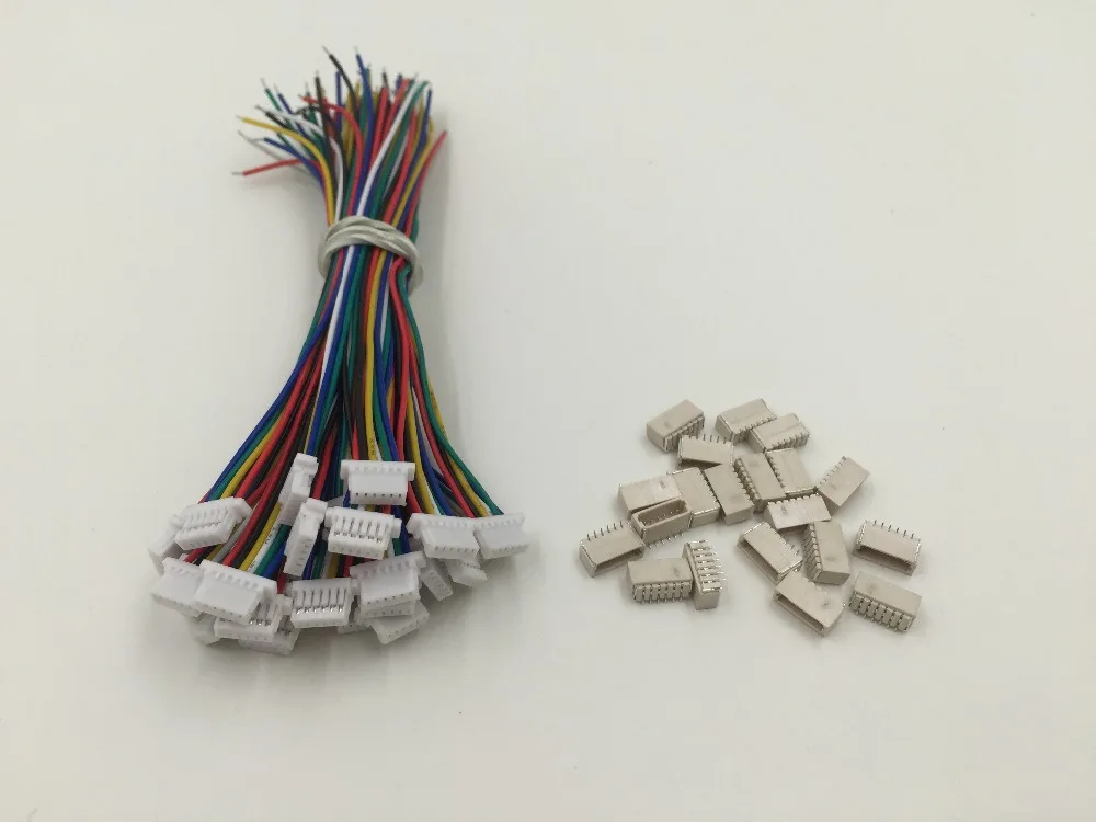 2 комплекта Micro JST SH 1 0 мм 6 контактный гнездовой разъем с проводом и