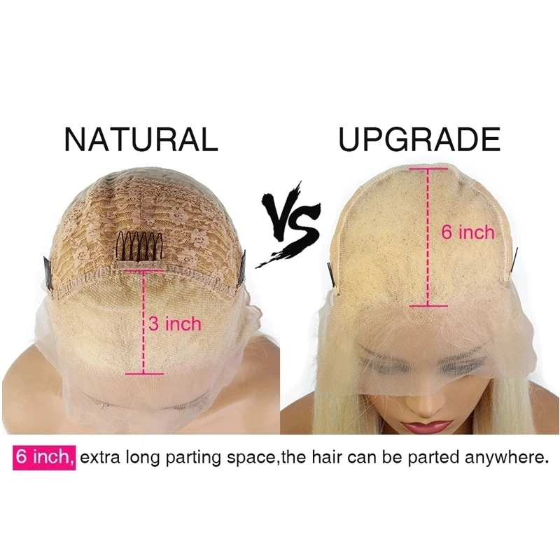 Dream Красота светлые волосы 613 бразильские Волосы remy 150 Плотность 13x6 глубокий средняя часть прямые синтетические волосы на кружеве человеческих волос парики с детскими волосами