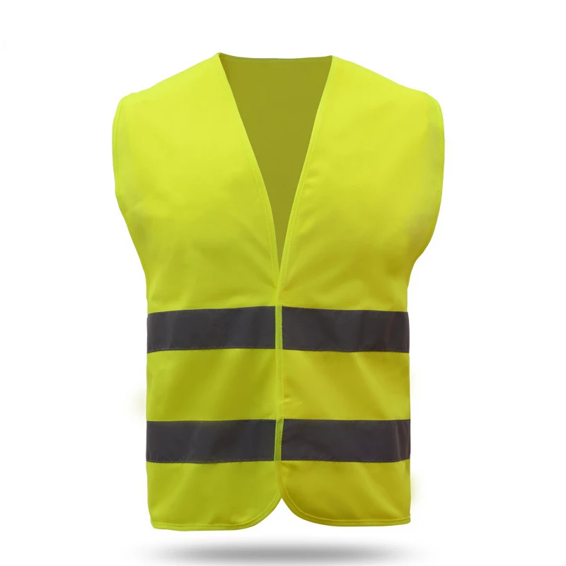 Reflective Safety Vest Bright Neon Color with 2 Inch Strips Orange Trim Zipper Front DB037 | Автомобили и мотоциклы