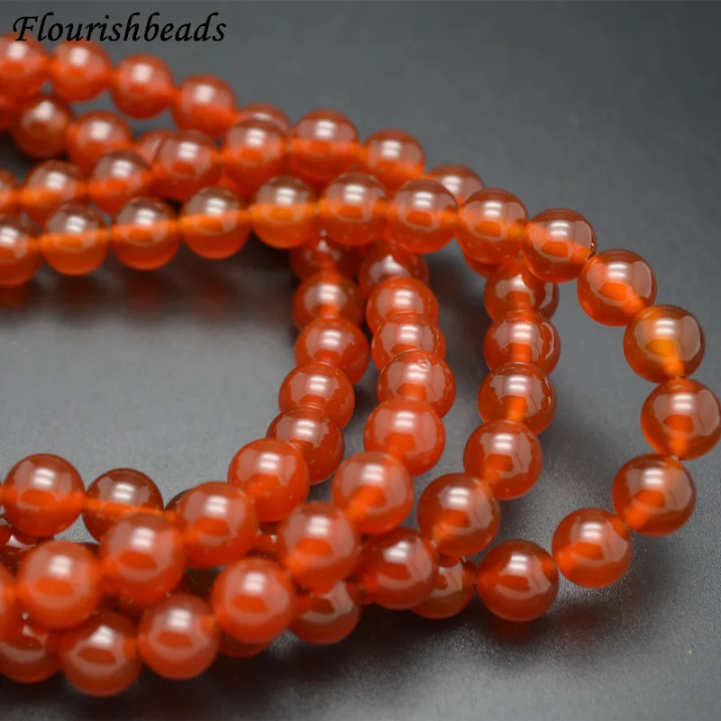 

Natural Red Carnelian Agate Stone Round Loose Beads DIY Jewelry making materials 4mm 6mm 8mm 10mm 12mm