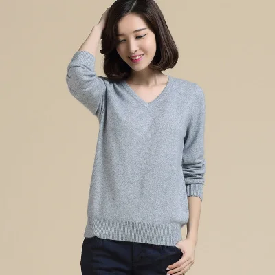 Женский кашемировый свитер вязаный пуловер в Европейском стиле 11 цветов