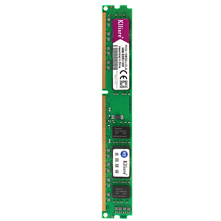 Kllisre DDR3 оперативная память 4 Гб 1333 МГц Desktop Memory non ecc (без коррекции ошибок)