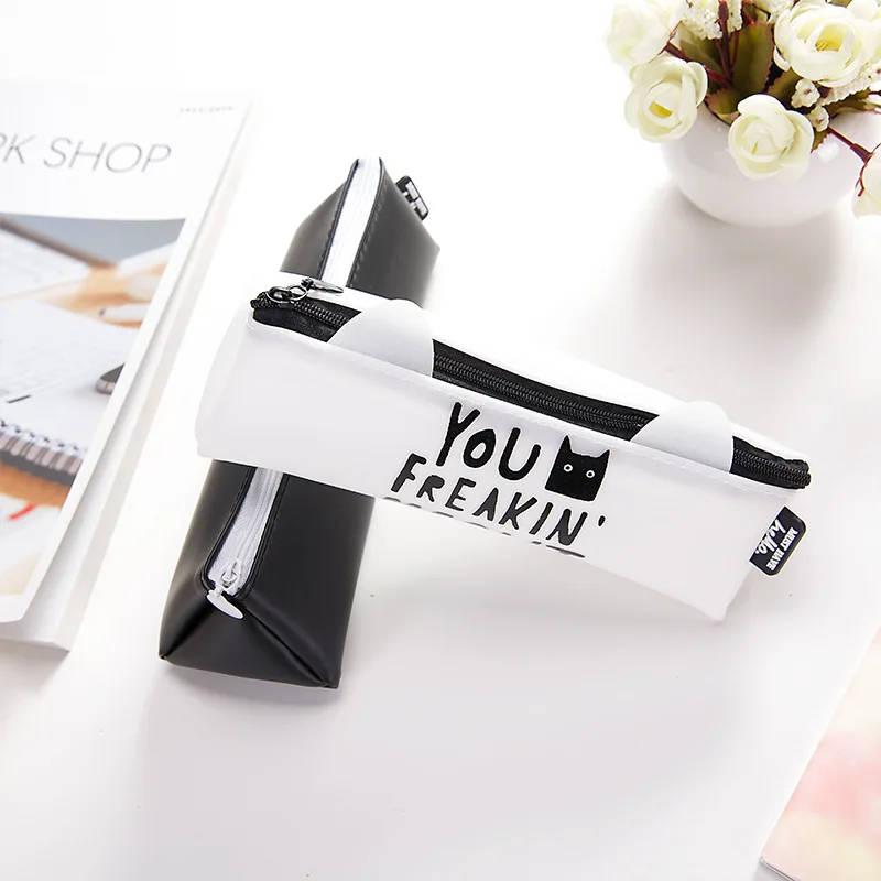 Kawaii Cartoon Cat Пенал школьные принадлежности канцелярские товары вместительный