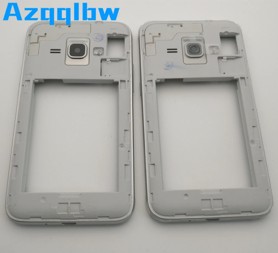 Azqqlbw 10 шт./лот для Samsung Galaxy J1 J120 J120F J120M J120H средняя пластина рамка Корпус + Боковая петля стеклянный объектив камеры