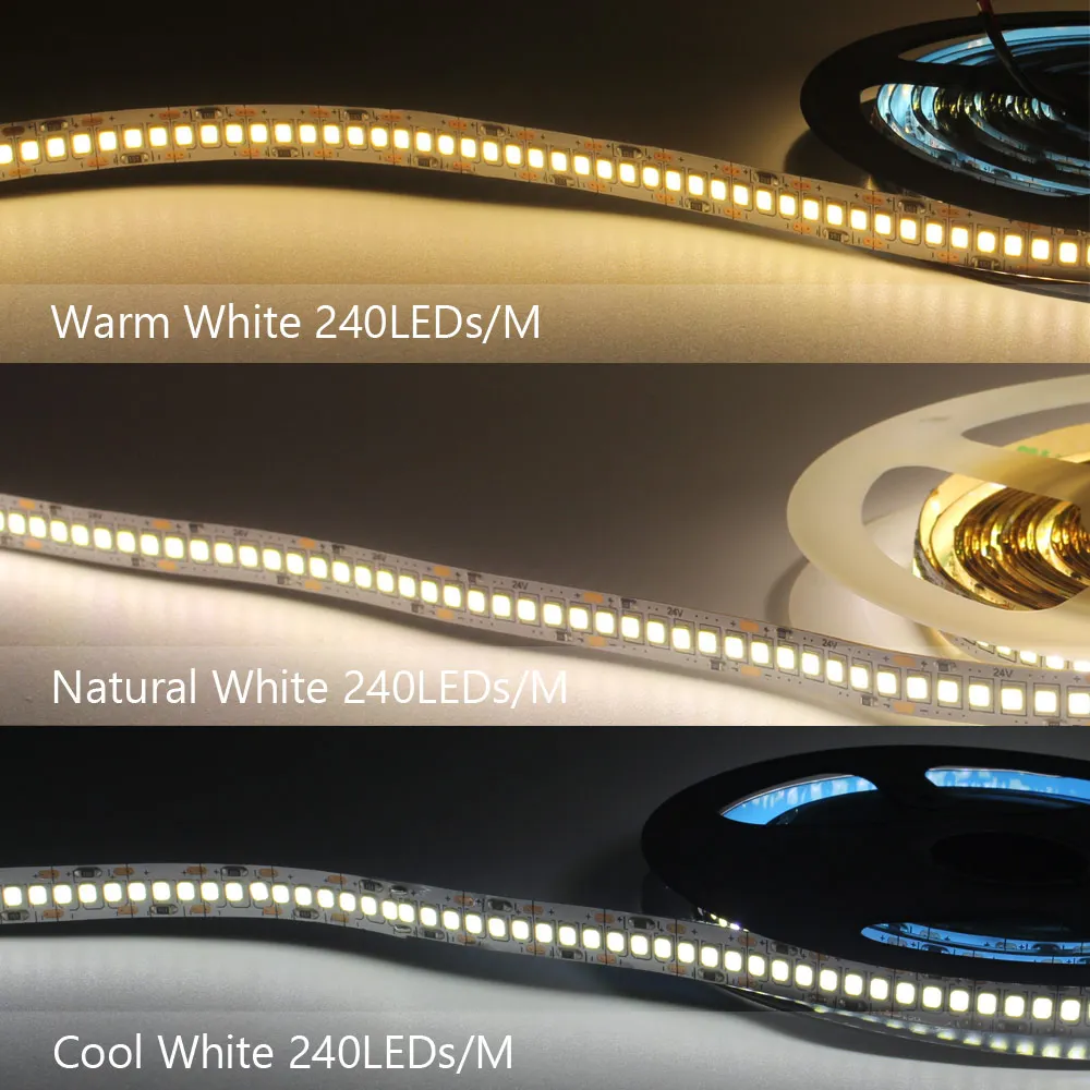 Светодиодная лента 12V DC 1M 2M 3M 4M 5M SMD 2835 120LEDs 240LEDs Tira LED Гибкая ленточная лампа 3000K