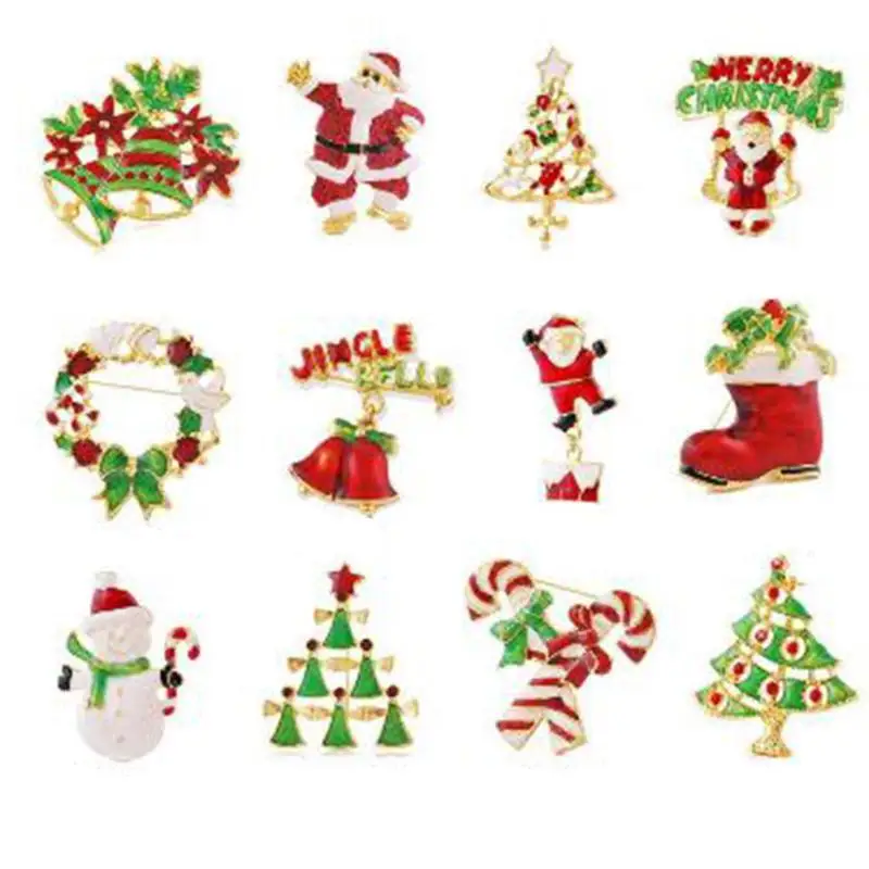 Цвет Фул с украшением в виде кристаллов со стразами рождественской елки Санта