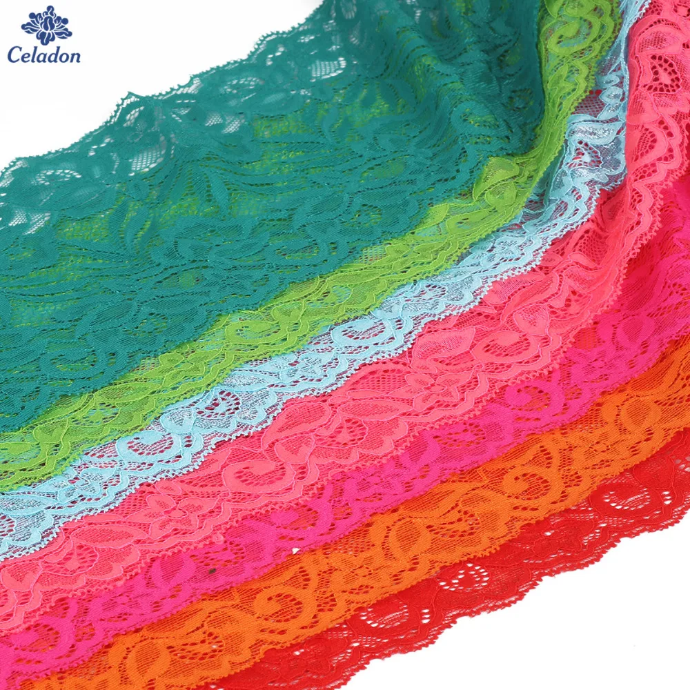 Ширина 15 см 2 ярда/партия эластичная кружевная лента отделочная ткань сделай сам