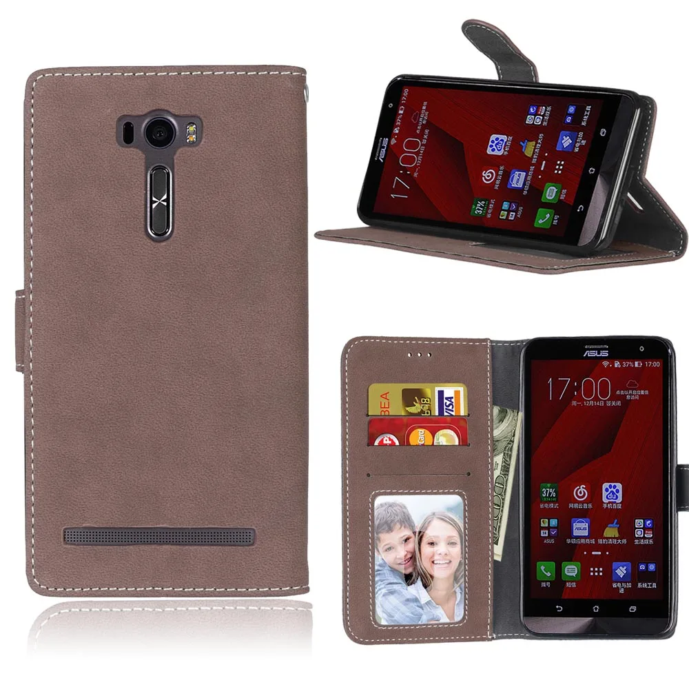 Для Asus ZenFone 2 Laser ZE600KL ZE601KL чехол Ретро Кожаный флип-чехол для Стенд кошелек