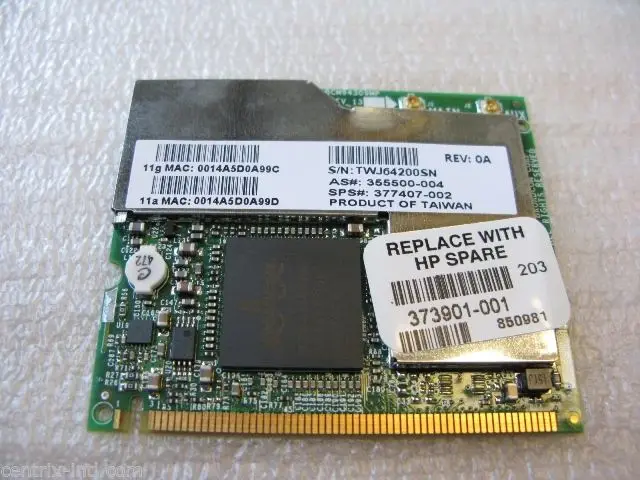 Беспроводная карта адаптера для BroadCom BCM94309 BCM4309 Wifi Mini Pci WLAN HP Compaq 373901-001 377407-002 355500-004.