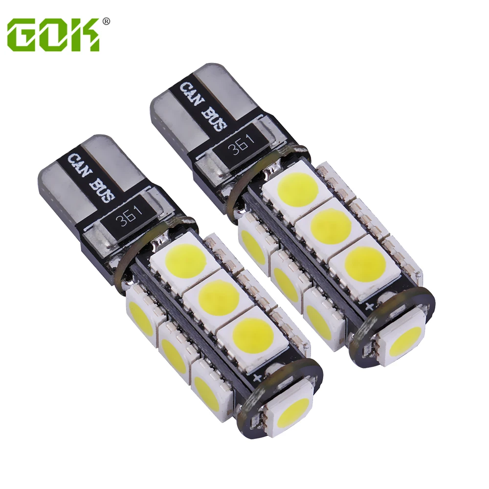 Бесплатная доставка 2 шт./лот t10 светодиодный canbus 5050 smd автомобильный светильник